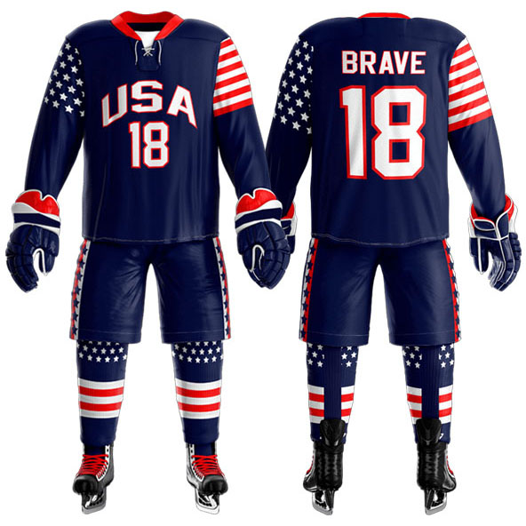 Oversized Custom Ice Hockey Uniforms