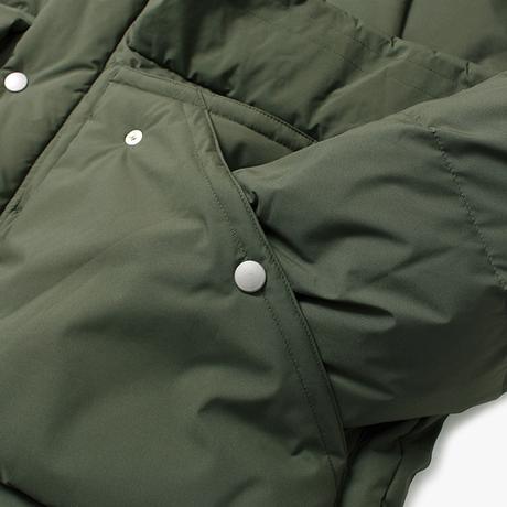 Khaki Green Warm Air Duck Down Half Padding Jackets 