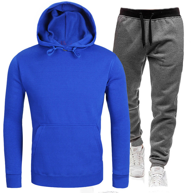 Wholesale Blank Pullover hooded Tracksuits