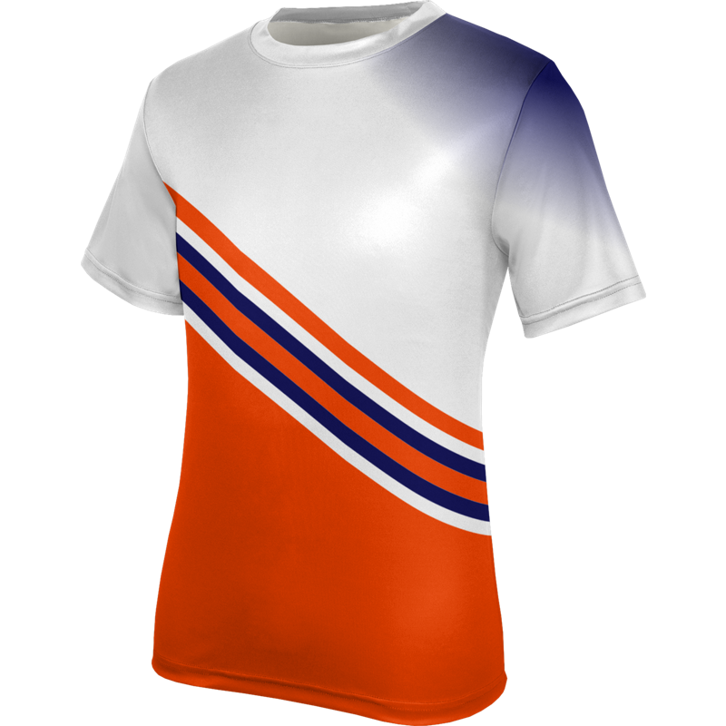 White & Red Colrblock Design Tennis Wear T-Shirt