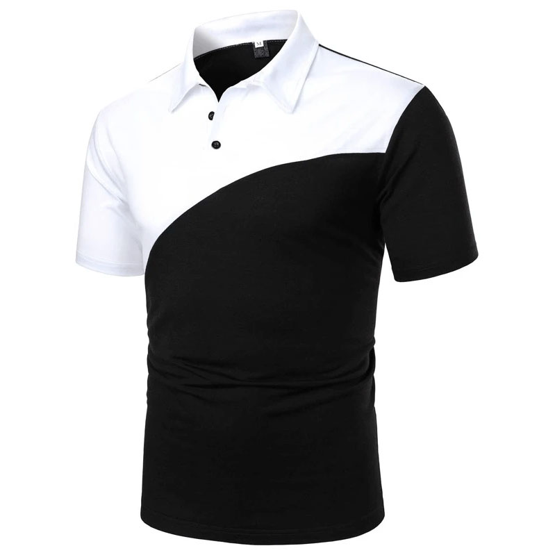 Black & White Two Tone Polo Shirts